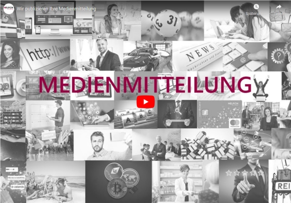 YouTube Video Publikation Medienmitteilung